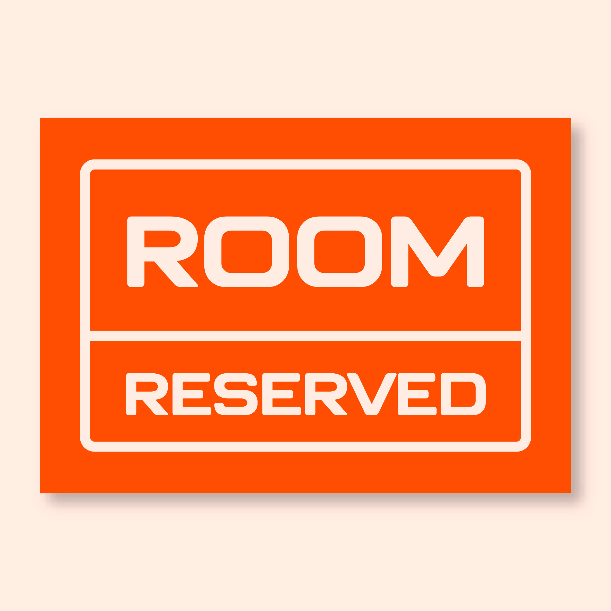 Surface Signage – Sunboard Vinyl Printed, Prefixed Backside Double Tape for wall mounting (Indoor Use)