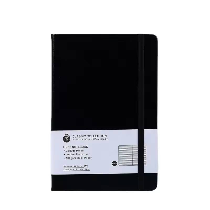 A5 Custom Leatheroid (PU Leather) Cover Notebook / Diary – With Embossed Logo